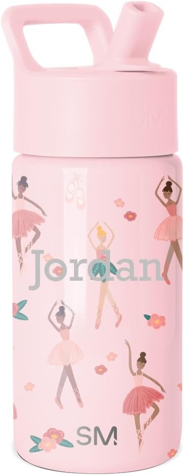 Simple Modern Personalized Kids Water Bottle | 14oz | Ballerina | Insulated by SimpleModern