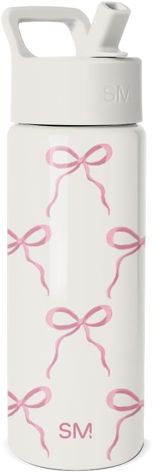 Simple Modern Kids Water Bottle & Toddler Cup | 18oz | Bows | Insulated by Unknown