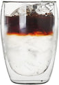 Asng Glass Coffee Mugs, Double Wall Insulated Thermal Cups Drinking Glasses by Asng