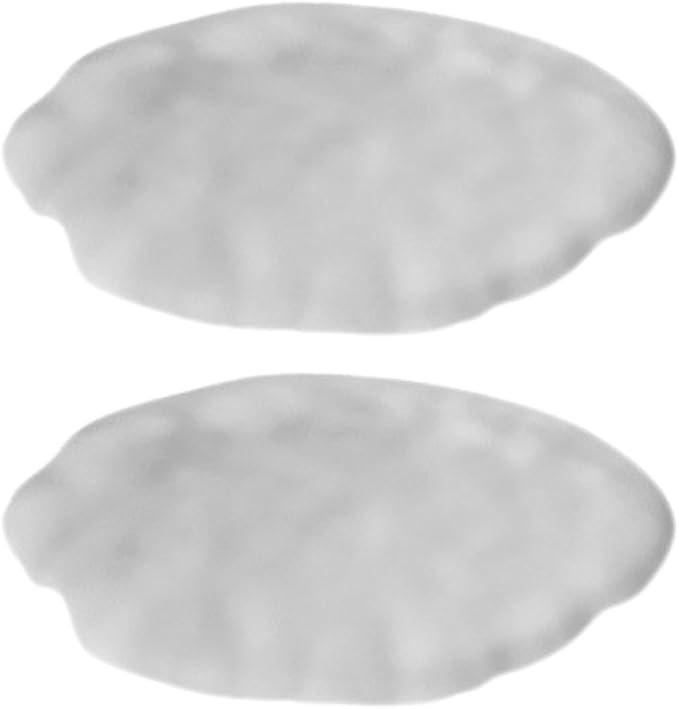 Lead-Free Crystal Glass Round Coasters, Frosted Design, Thickened and Durable by Boxonly