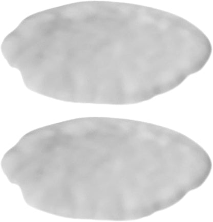 Lead-Free Crystal Glass Round Coasters, Frosted Design, Thickened and Durable by Boxonly