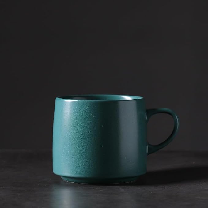 12oz Japanese Style Minimalistic Asian Rustic Reactive Glaze Ceramic Pottery - Image 4