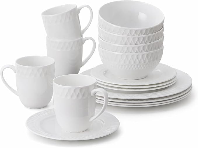 16 Piece Bone China Dinnerware Sets by PacificaOverseasLLC