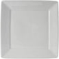 Tuxton China BWH-1016 Plate, 10-1/8", Square, Wide Rim, Microwave and Dishwasher Safe, Oven Proof, Fully Vitrified, Ceramic, DuraTux, White, Pack of 12