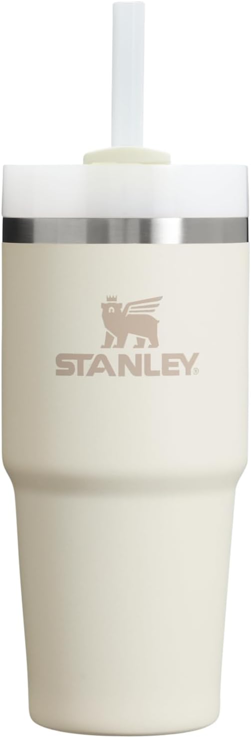 STANLEY Quencher H2.0 Flow State Tumbler, 14 oz, Cream 2.0 | Straw and by Unknown