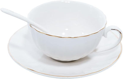 Bone China Tea Cup and Saucer Set by STAREARTH