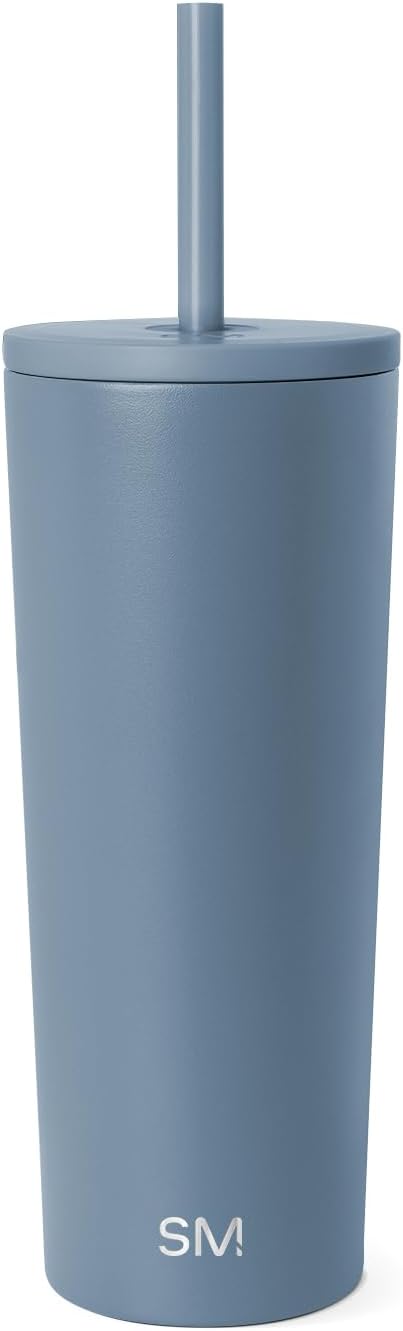 Simple Modern Iced Coffee Tumbler, Insulated | 24oz | Blue | Reusable Stainless by Unknown