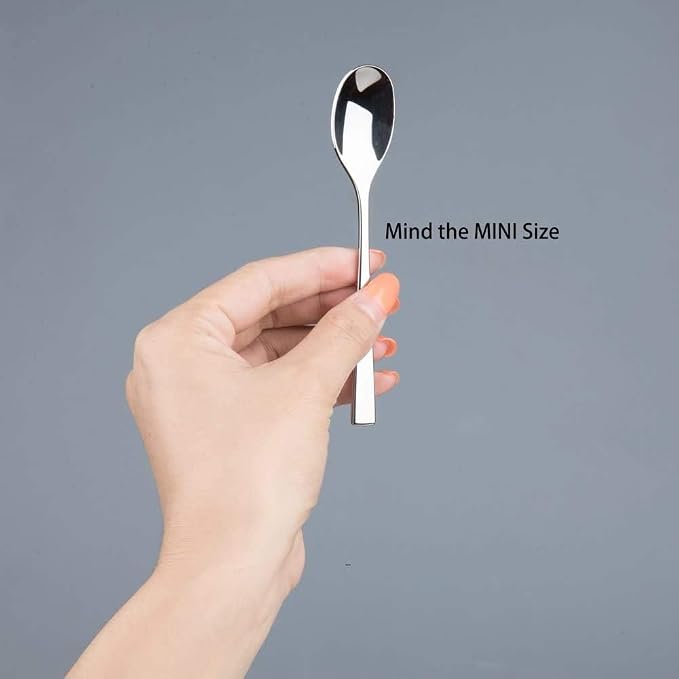 IMEEA 4.5 Inch Espresso Spoons SUS304 Stainless Steel Demitasse Spoons - Image 2