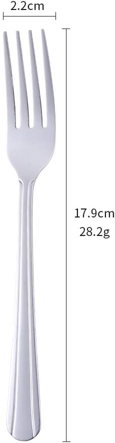 12 Pieces Dinner Fork, Stainless Steel Silverware Forks, 7.1 Inches Metal Fork - Image 7