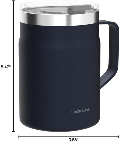 LocknLock Metro Mug, Premium 18/8 Stainless Steel Metal, Double Wall Insulated - Image 7