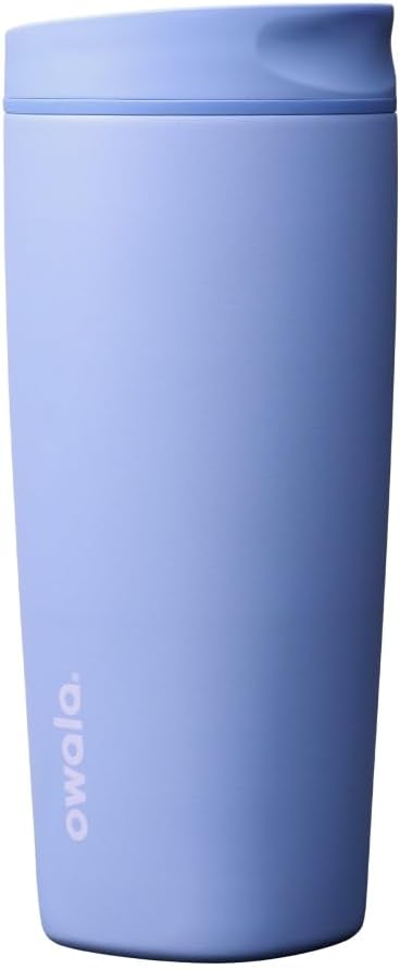Owala SmoothSip Slider Insulated Stainless Steel Coffee Tumbler, Reusable Iced by Unknown