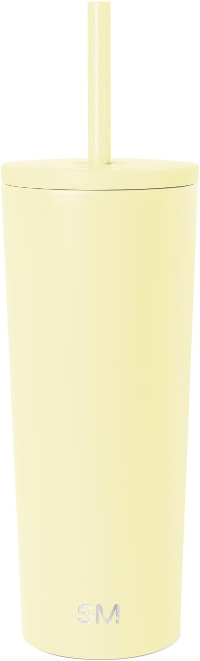 Simple Modern Iced Coffee Tumbler, Insulated | 24oz | Yellow | Reusable by Unknown