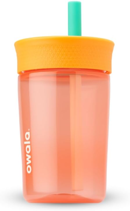 Owala Tumbler Kids Plastic Water Bottle 15 oz Watermelon | Spill-Resistant Lid by Unknown
