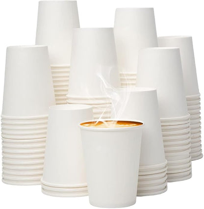 YEEHAW 8 oz 300 Pack White Disposable Paper Coffee Cups | by YEEHAW
