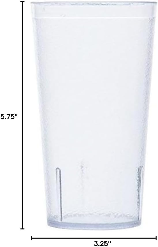 GET 16 oz Clear Plastic Tumbler | Dishwasher safe, Shatterproof, Restaurant - Image 4