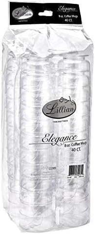 Lillian Tablesettings Elegance 320 Pack 8 oz Heavyweight Disposable Clear - Image 3