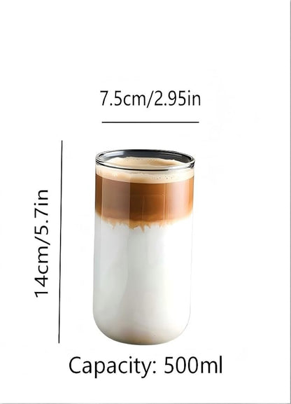 12 pieces round glass coffee cups 17.3 oz modern highball glasses cute cocktail - Image 2