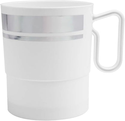 Party Essentials 8-Ounce Hard Plastic Coffee Cup/Tea Mug by PartyEssentials
