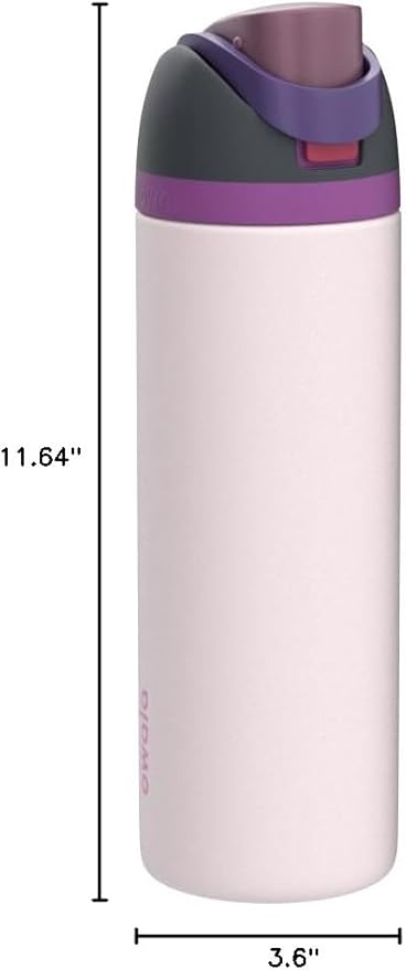Owala FreeSip Stainless Steel Water Bottle 40 oz Dreamy Field - Image 7