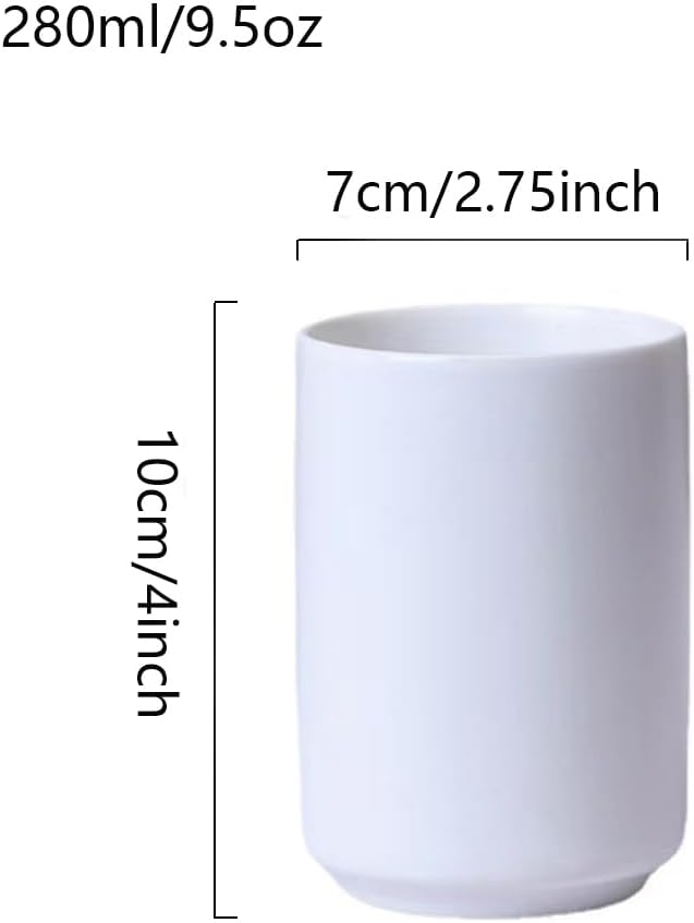 Japanese simple black and white style, handleless ceramic mug, tea cup - Image 2