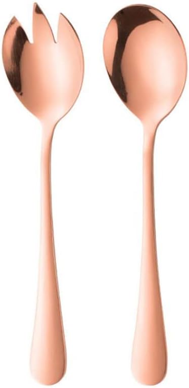 Salad Servers Salad Spoons and Fork Set Stainless Steel Serving Utensils by Unknown