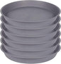 6 Pack Plant Saucer 4 5 inch, Heavy Sturdy Plant Drainage Tray by Bleuhome