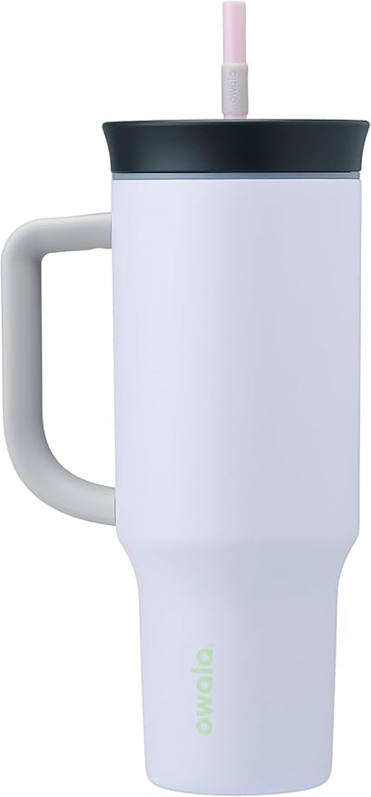 Owala Tumbler Stainless Steel Water Bottle 40 oz Iced Tea | 2-in-1 Sip-or-Swig by Unknown