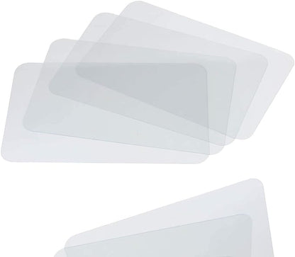 CraftyCrocodile Clear Plastic Placemats Set of 4 by CraftyCrocodile
