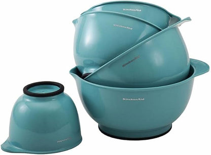 KitchenAid KE178OSAQA Classic Mixing Bowls, Aqua Sky 2 - Image 6