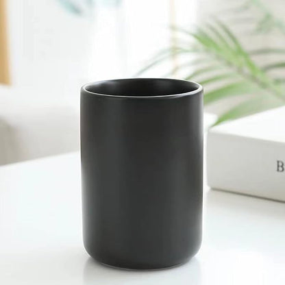 Japanese Simple Black and White Style, handleless Ceramic Mug, Tea Cup - Image 6
