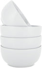 Elanze Designs Bistro Glossy Ceramic 6.5 inch Dinnerware Bowls Set of 4 by ElanzeDesigns