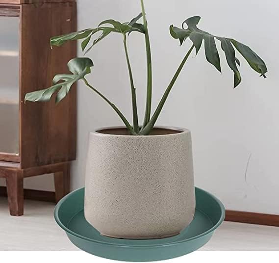 2 Pack of 10 inch Plant Saucer Gray, Heavy Duty Plastic Plant Saucer 10 inch - Image 7
