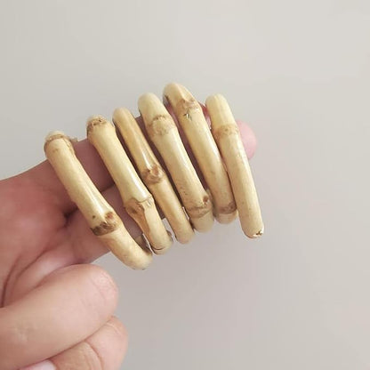 Napkin Rings Bamboo Handmade Napkin Rings Set of 6 - Image 6