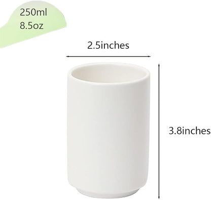 Japanese Style Ceramic Tea Cup, Handleless Ceramic Mug, Matte Glazed Couple Cup - Image 2