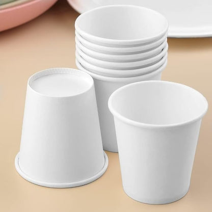 3 oz 50 Pack Disposable Cups, Small Paper Cups Mouthwash Cups | Bathroom Cups - Image 7