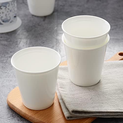 Sizikato 6pcs Porcelain Tumbler, 6 Oz Drinking Glasses Ceramic Cups - Image 6