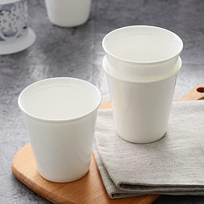 Sizikato 6pcs Porcelain Tumbler, 6 Oz Drinking Glasses Ceramic Cups - Image 6