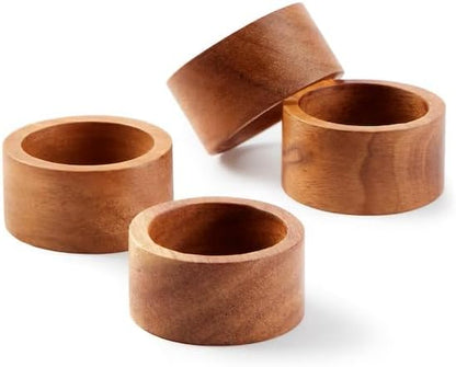 Classic Handmade Napkin Rings Set, Dining Table Holders - Image 4