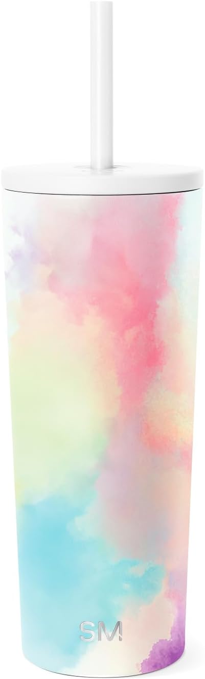 Simple Modern Iced Coffee Tumbler, Insulated | 24oz | Tie Dye | Reusable by Unknown
