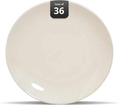 Stoneware Coupe Commercial Grade Dinnerware, Ivory, Plate 7.25", Case of 36