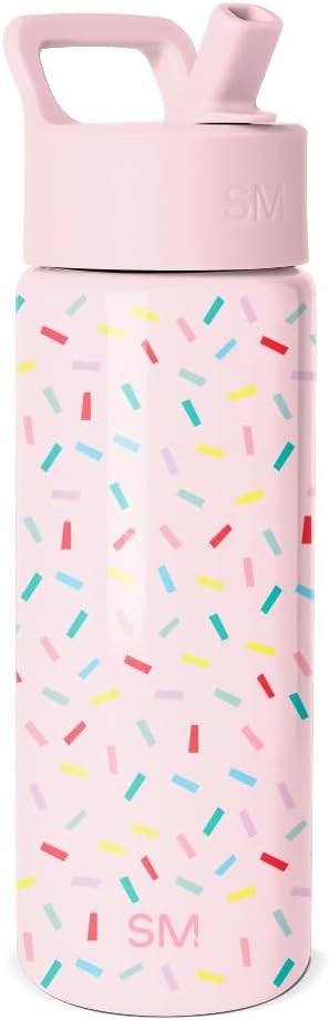 Simple Modern Kids Water Bottle & Toddler Cup | 18oz | Confetti | Insulated by Unknown