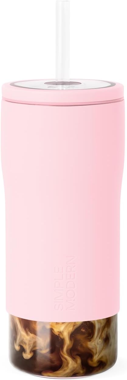 Simple Modern Glass Iced Coffee Cup by Unknown