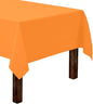 Gee Di Moda Rectangle Tablecloth - 60 x 126 Inch Orange Table Cloth for 8 Foot Rectangle Tables - Heavy Duty Washable Fabric - for Holiday Party, Dinner, Weddings, Baby Shower & Events
