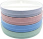 Elk and Friends Kids 6.7” Porcelain Divided Plates with Silicone Sleeves | Suitable for Babies/Kids/Toddlers | Microwave & Dishwasher Safe | Non Slip | Snack Dishes