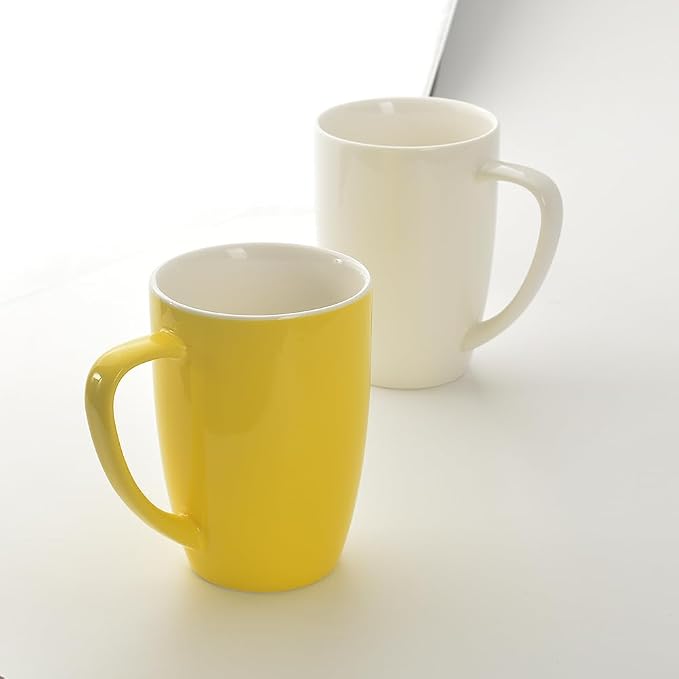 homEdge Porcelain Mug Set, 16 Ounces Cup - Image 3