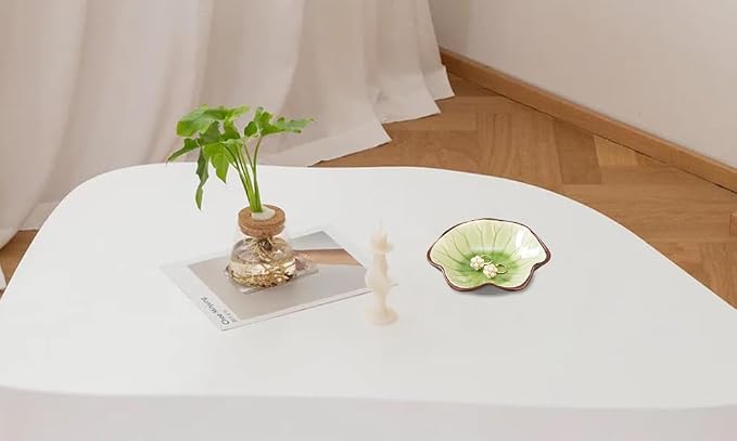 JAMEND CLXP Ice Cracking Leaf Jewelry Dish, Decorative Ring Holder Small - Image 5