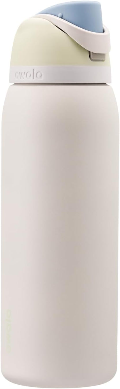 Owala FreeSip Stainless Steel Water Bottle 40 oz Iced Breeze by Unknown