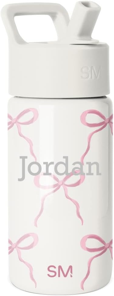 Simple Modern Personalized Kids Water Bottle | 14oz | Bows | Insulated by Unknown