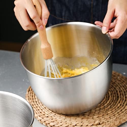 Gigicloud Stainless Steel Mixing Bowl, 304 Stainless Steel Deep Bowl Deep - Image 3