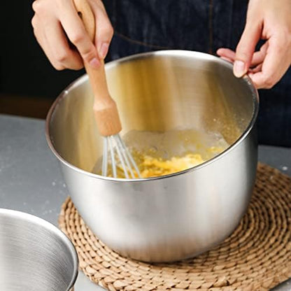 Gigicloud Stainless Steel Mixing Bowl, 304 Stainless Steel Deep Bowl Deep - Image 3
